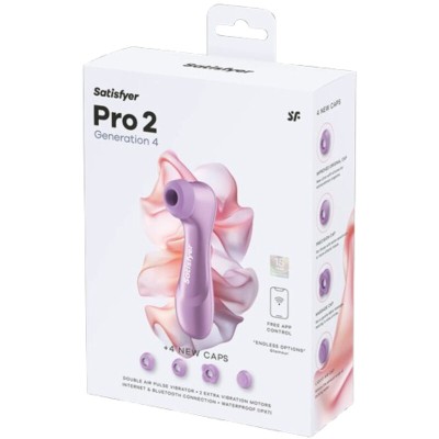 SATISFYER - PRO 2ª GERAÇÃO 4 ESTIMULADOR CLITORIAL AMETISTA - D-246920 - Dona Pimenta